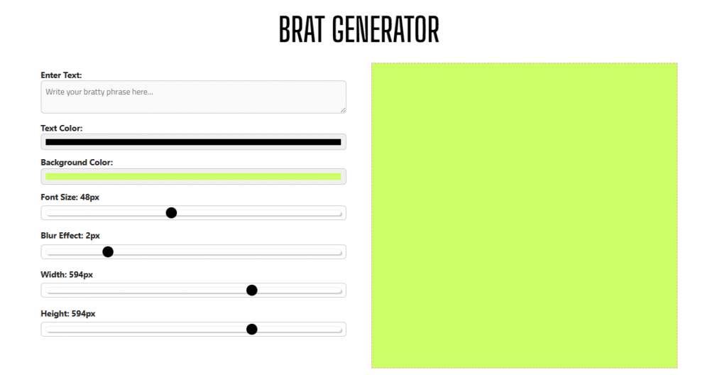 Brat Generator